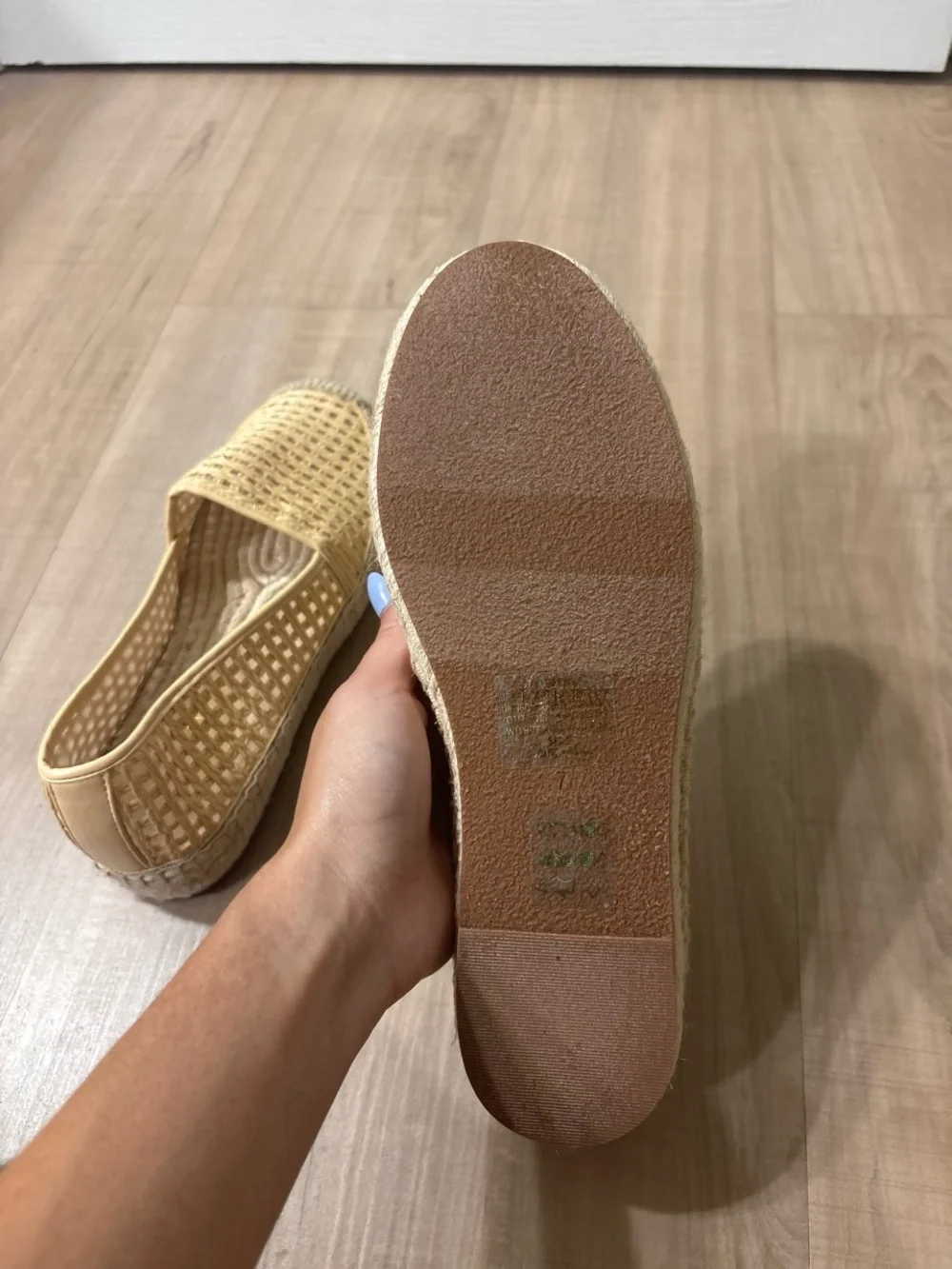 J. Crew Woven Espadrille Flats in Natural/Tan